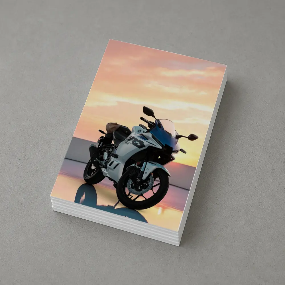 Yamaha R3 Sport Bike Sunset Sky – Postcards