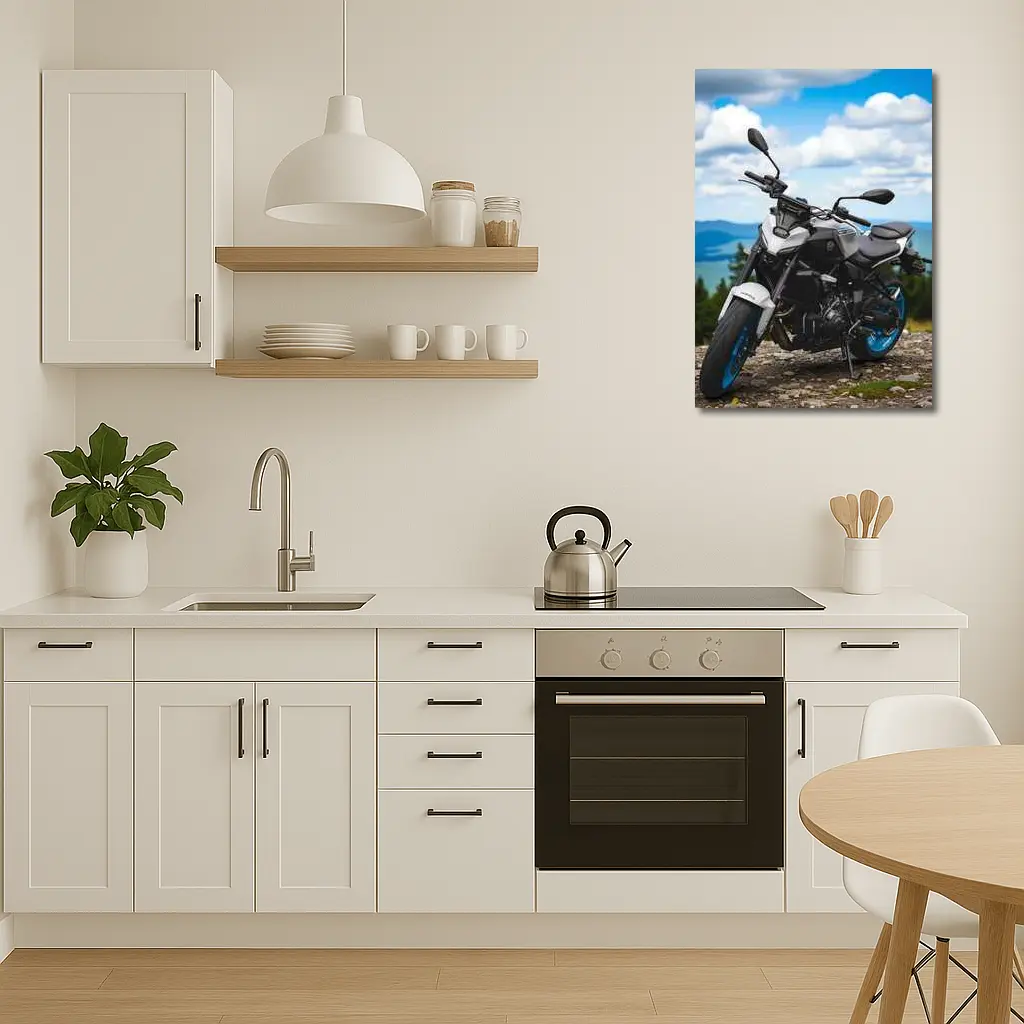 Yamaha MT07 Naked Bike Mountain Landscape – Wall Art