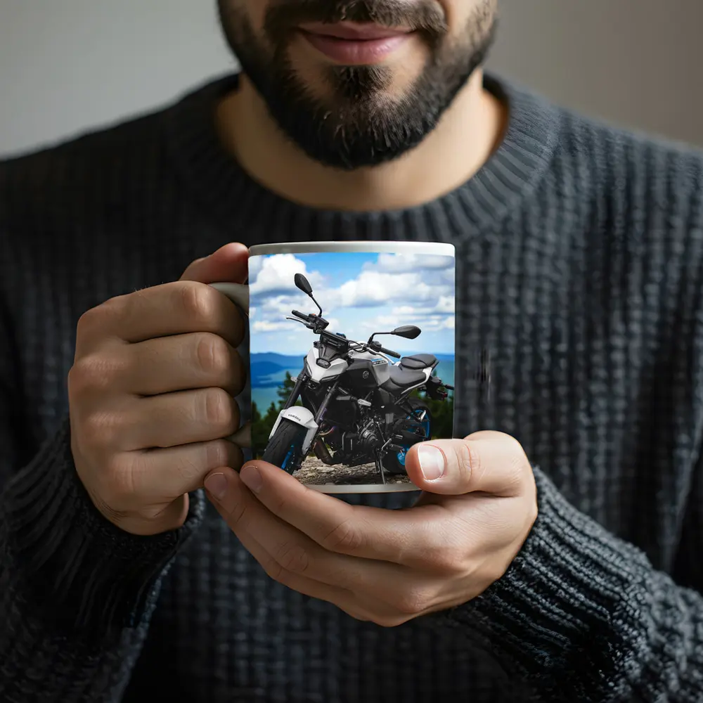 Yamaha MT07 Naked Bike Mountain Landscape – Mugs