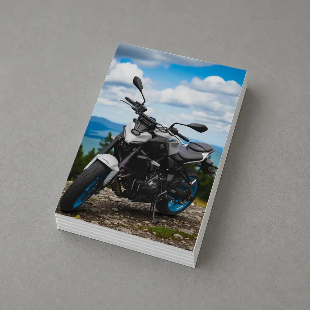 Yamaha MT07 Naked Bike Mountain Landscape – Postcards