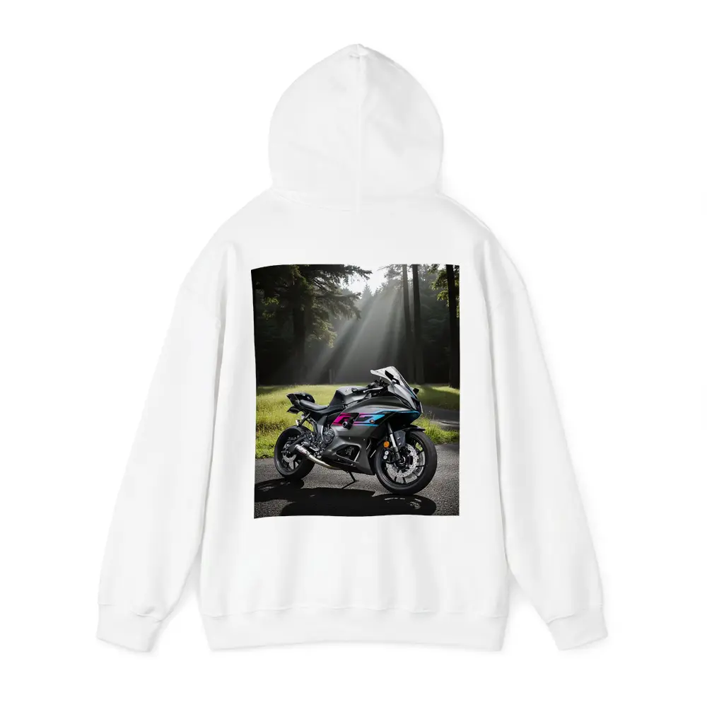 Sport Bike Superbike Forest Misty Road – Hoodies