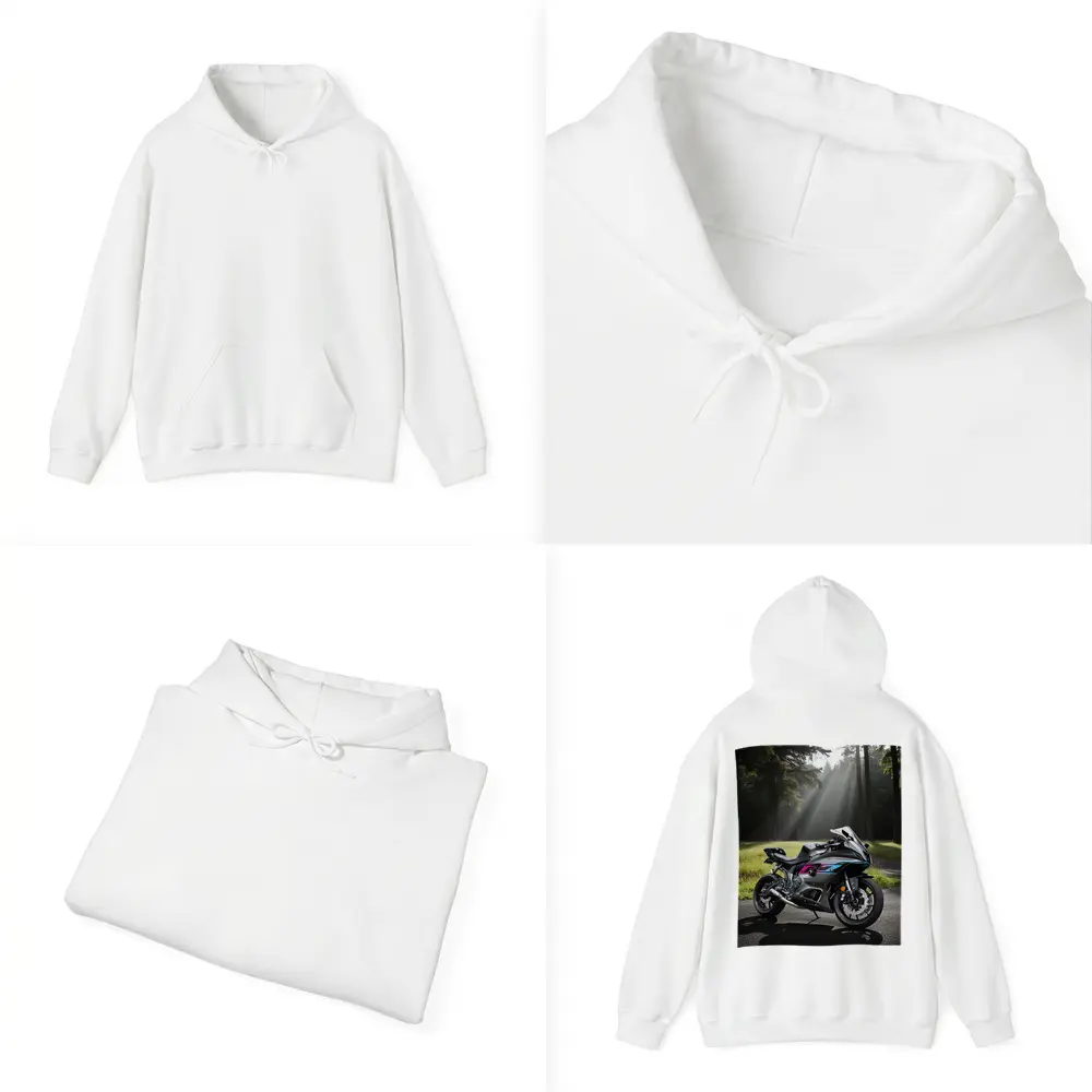 Sport Bike Superbike Forest Misty Road – Hoodies