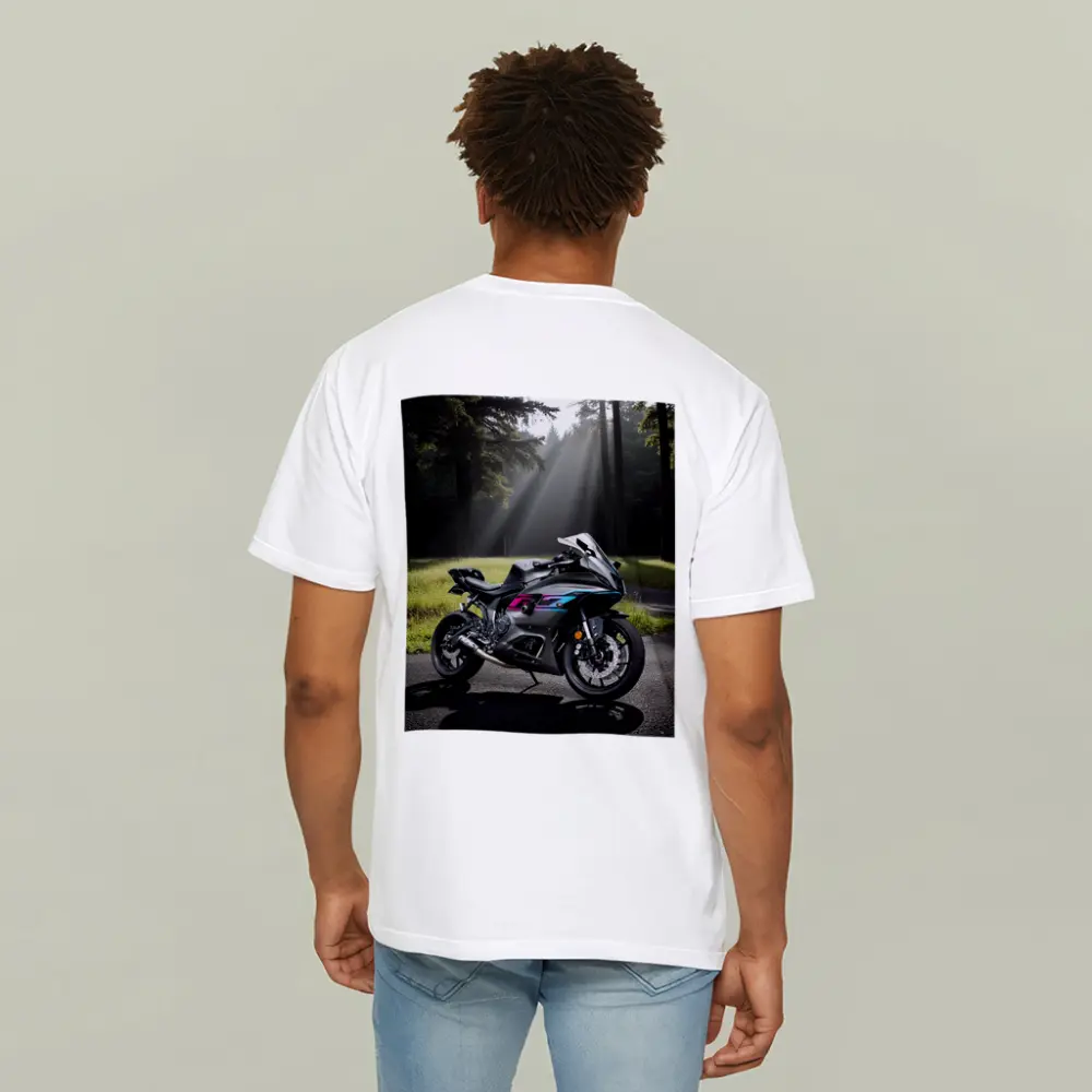 Sport Bike Superbike Forest Misty Road – T-Shirts
