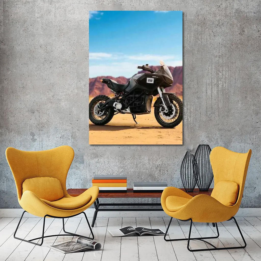 Zero Motorcycles Electric Adventure Bike Desert – Wall Art