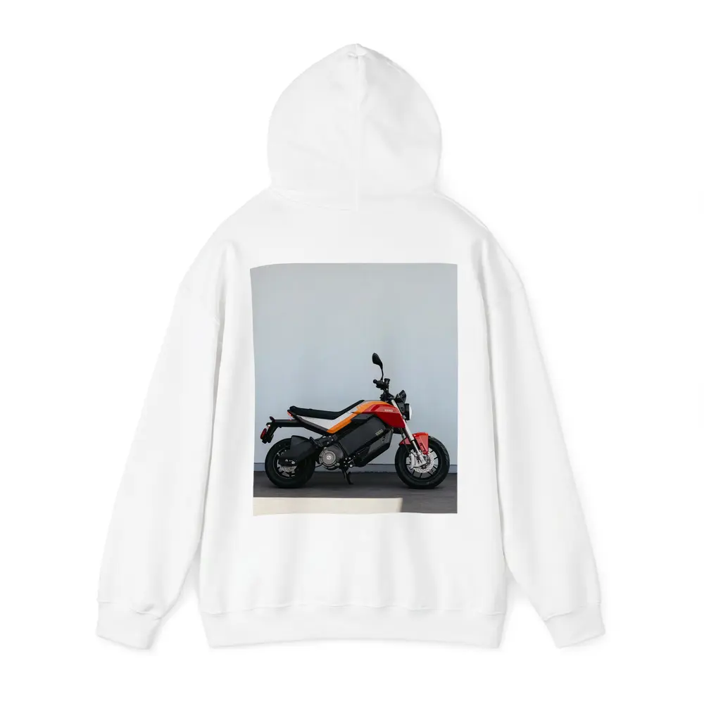 Zero Electric Motorcycle Red Orange Side Profile – Hoodies