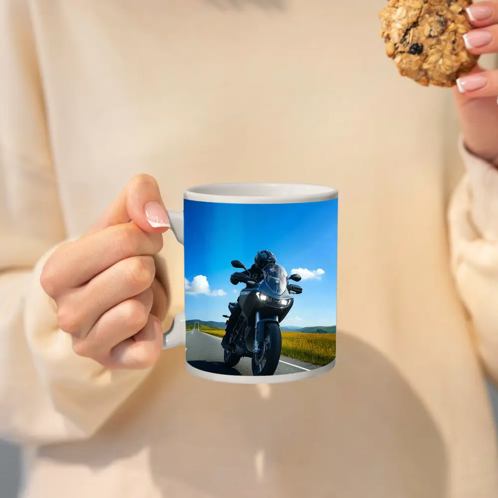 Adventure Touring Motorcycle Open Road Countryside – Mugs