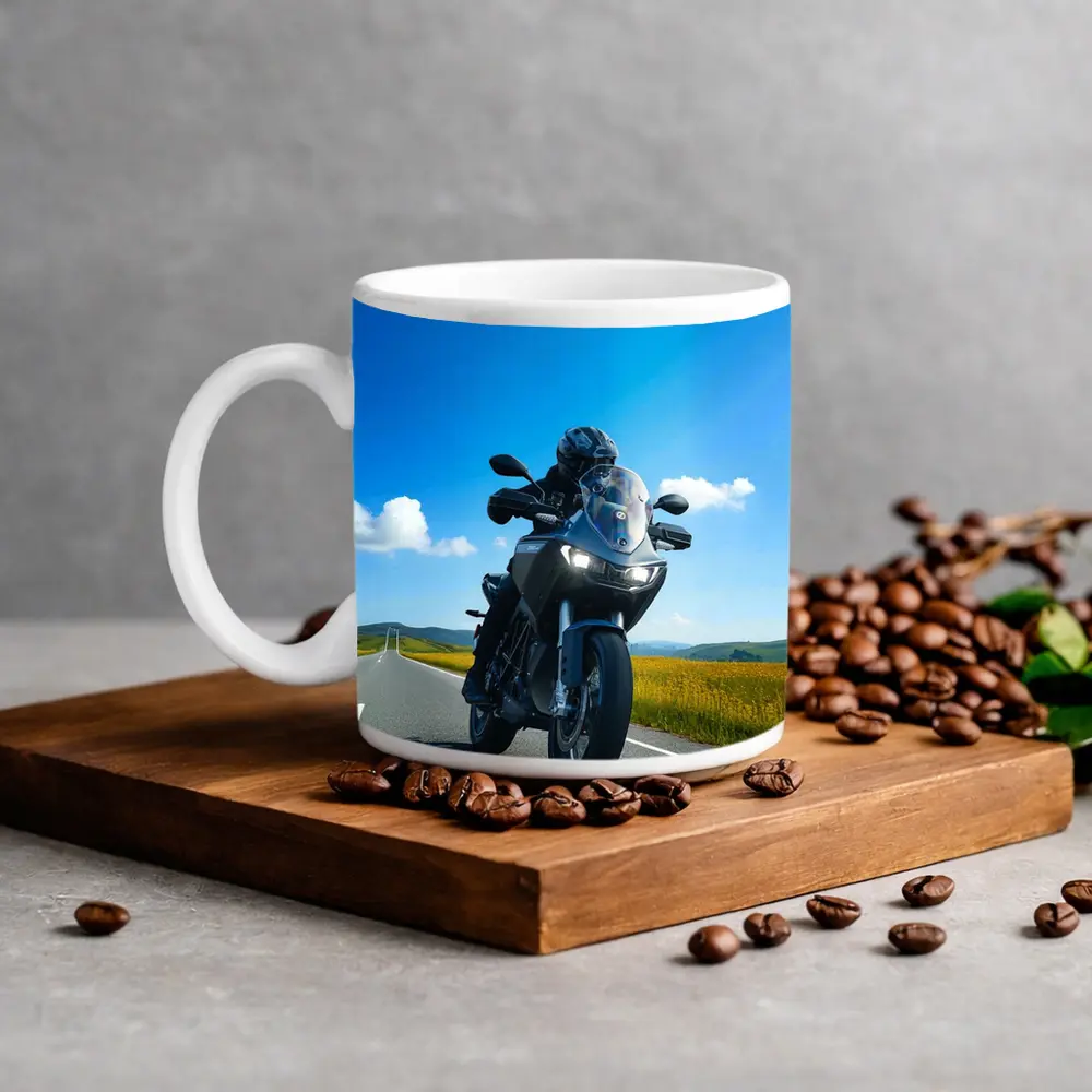 Adventure Touring Motorcycle Open Road Countryside – Mugs
