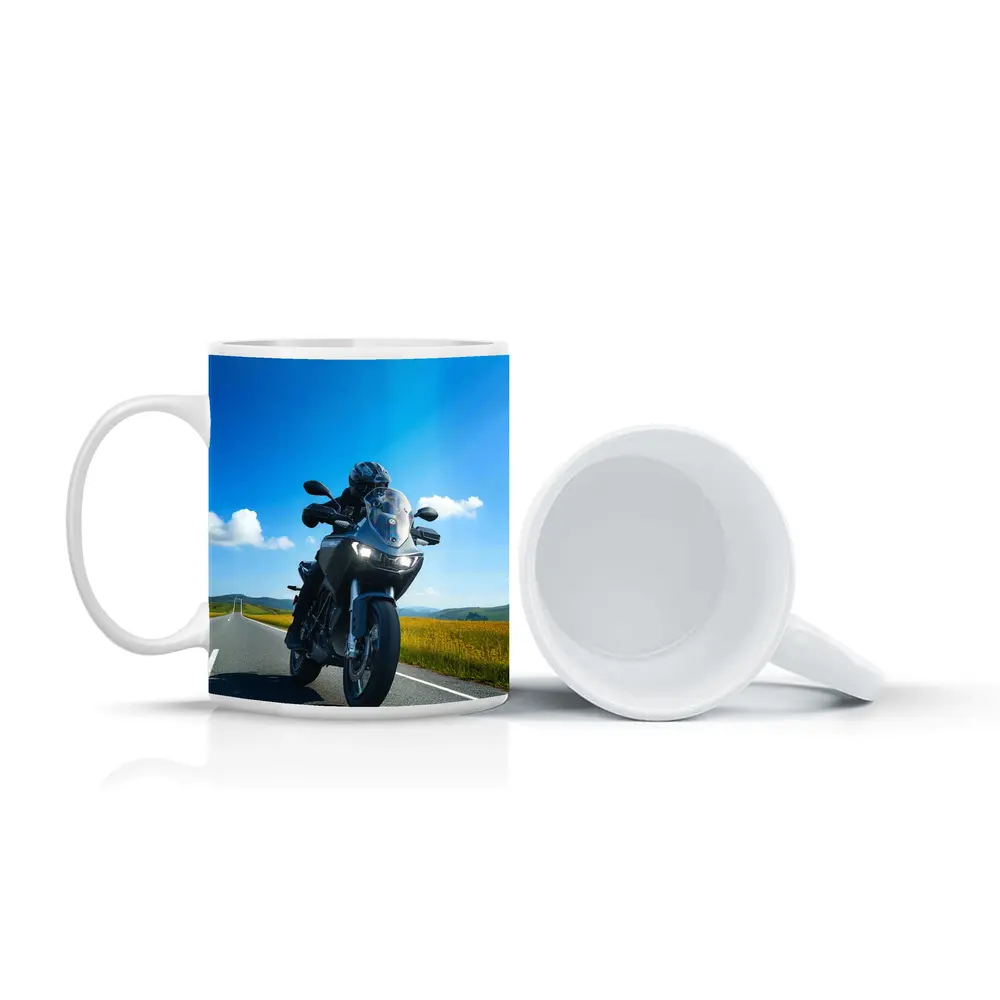 Adventure Touring Motorcycle Open Road Countryside – Mugs