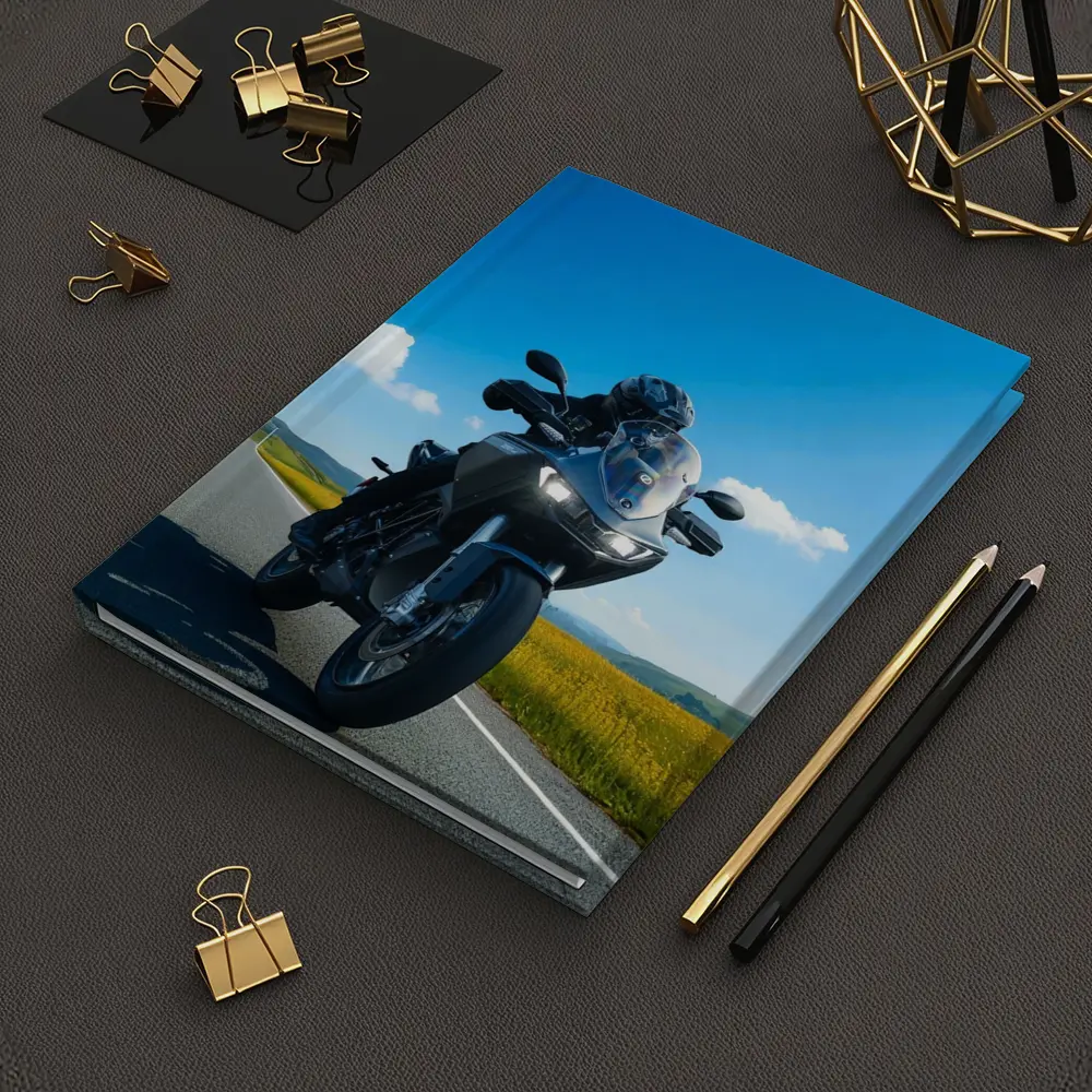 Adventure Touring Motorcycle Open Road Countryside – Notebooks