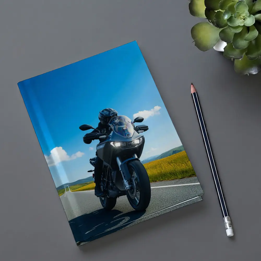 Adventure Touring Motorcycle Open Road Countryside – Notebooks