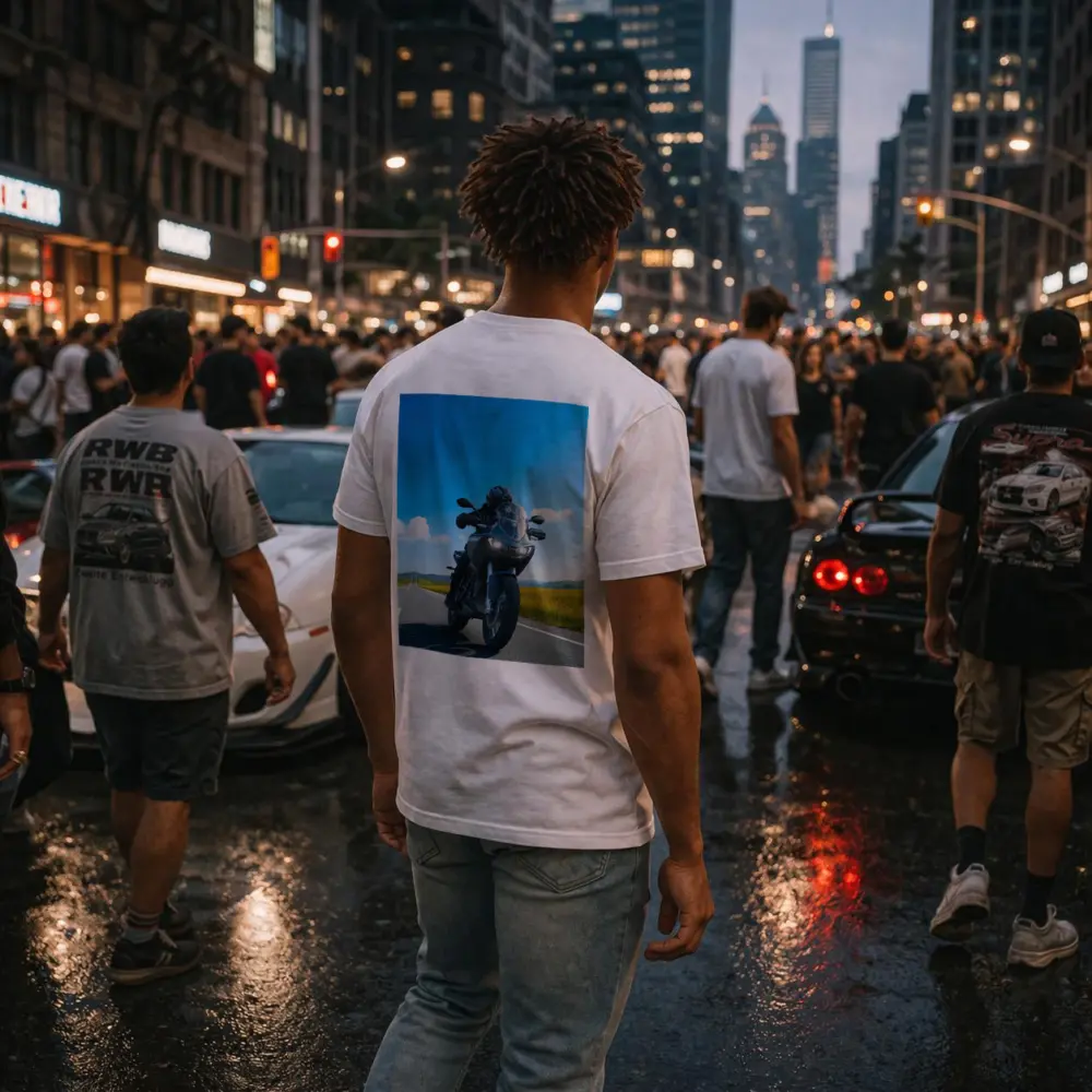 Adventure Touring Motorcycle Open Road Countryside – T-Shirts