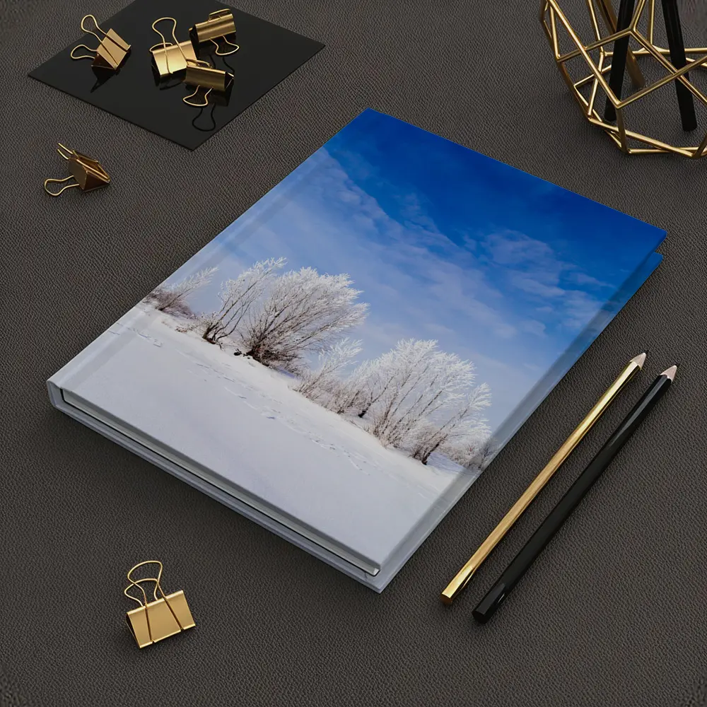 Frost Covered Trees Snowy Winter Landscape – Notebooks