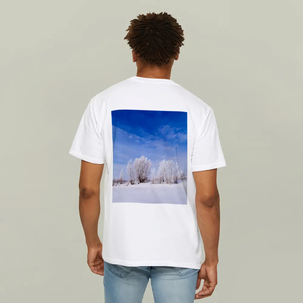 Frost Covered Trees Snowy Winter Landscape – T-Shirts