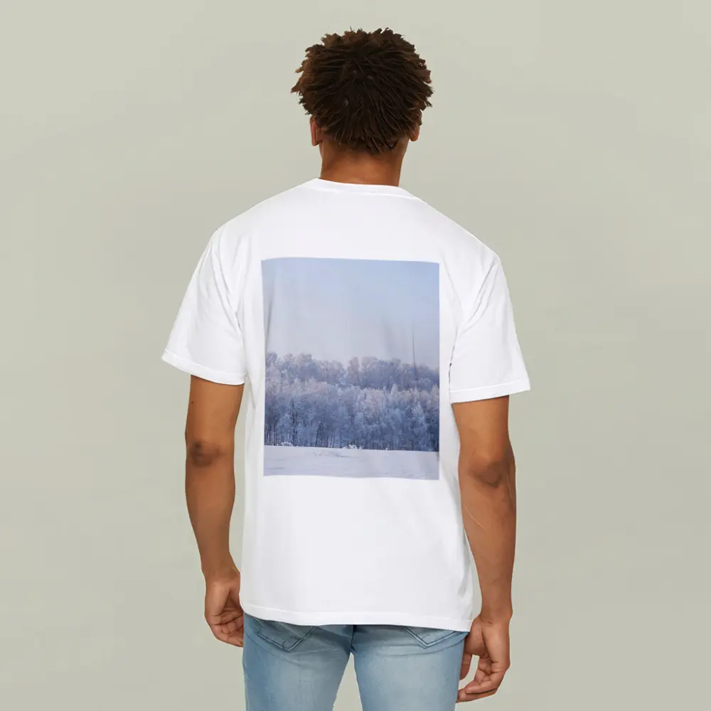 Frost Covered Trees Snowy Winter Field – T-Shirts