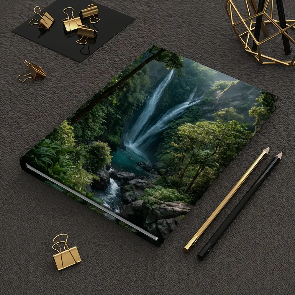 Tropical Waterfall Deep Jungle Forest – Notebooks