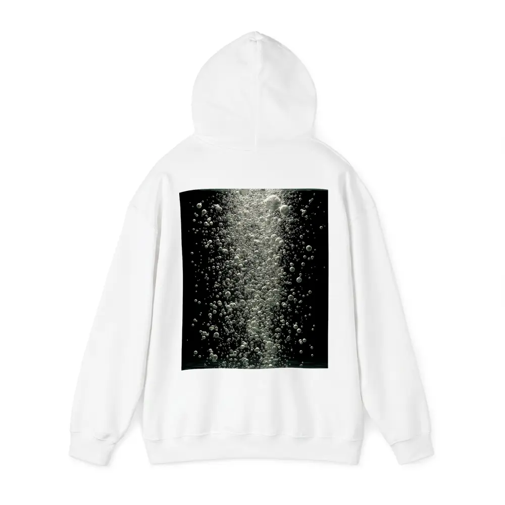 Underwater Air Bubbles Rising Dark Background – Hoodies