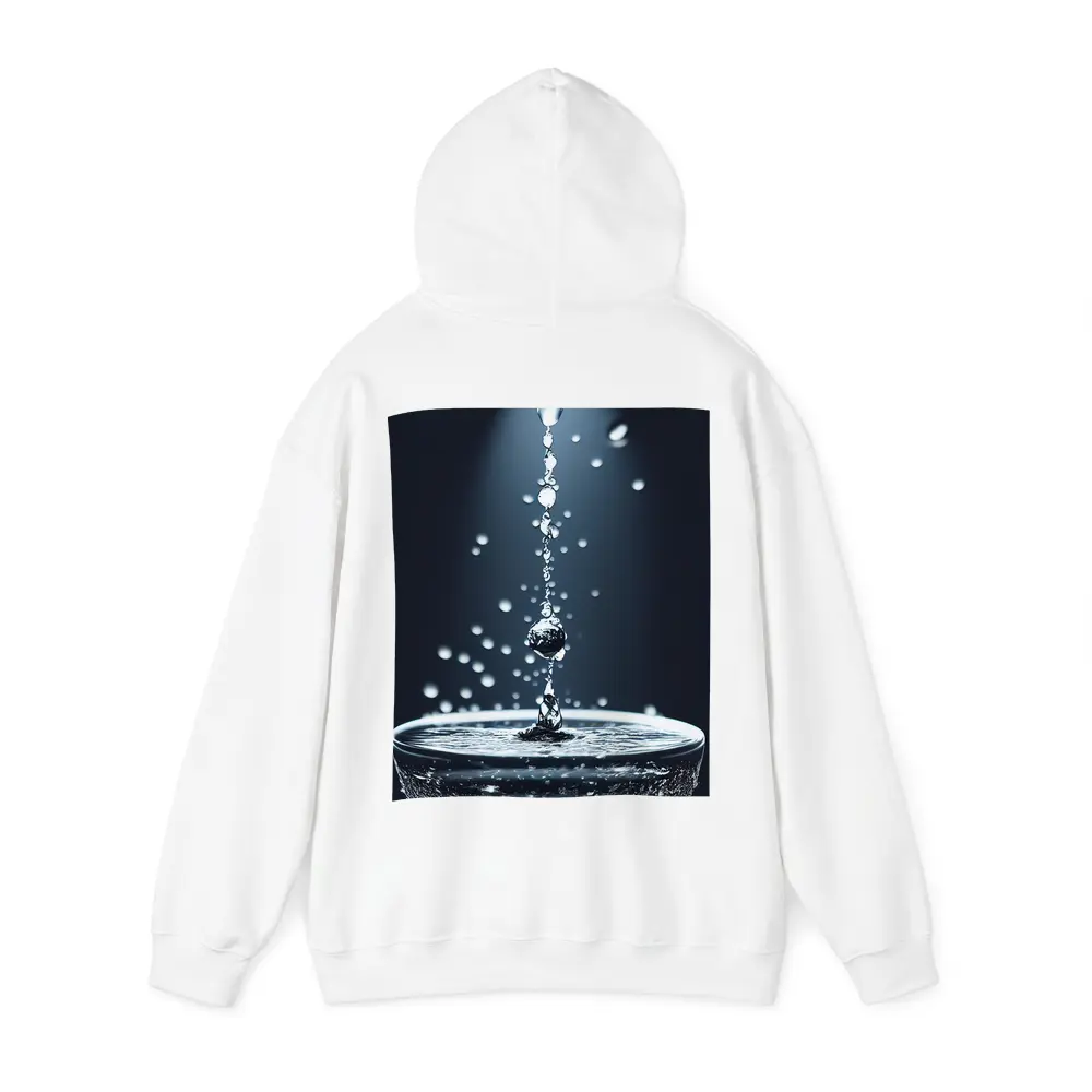 Water Drops Falling Into Glass Dark Background – Hoodies