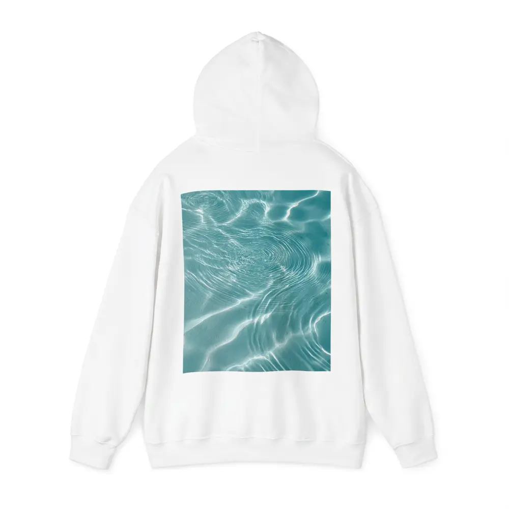 Clear Teal Pool Water Ripples Light Reflections – Hoodies