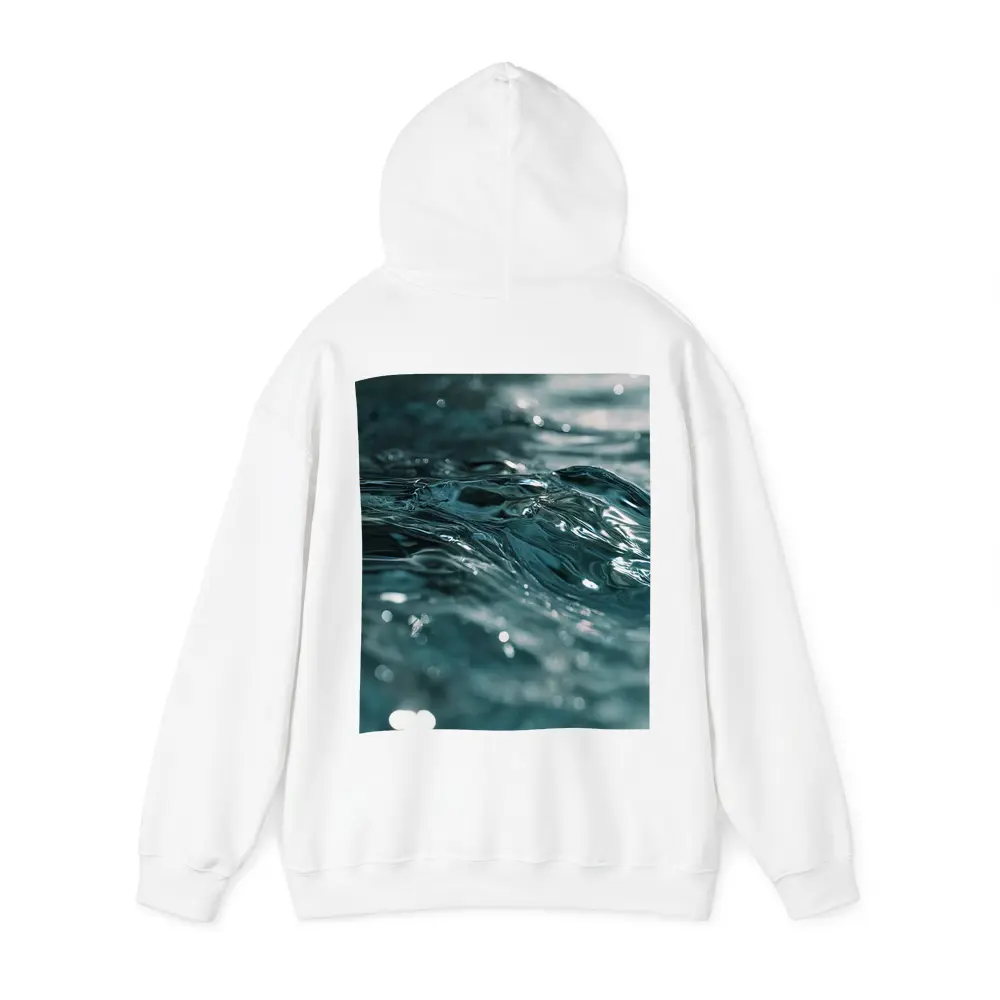 Close Up Teal Ocean Water Surface Ripples – Hoodies