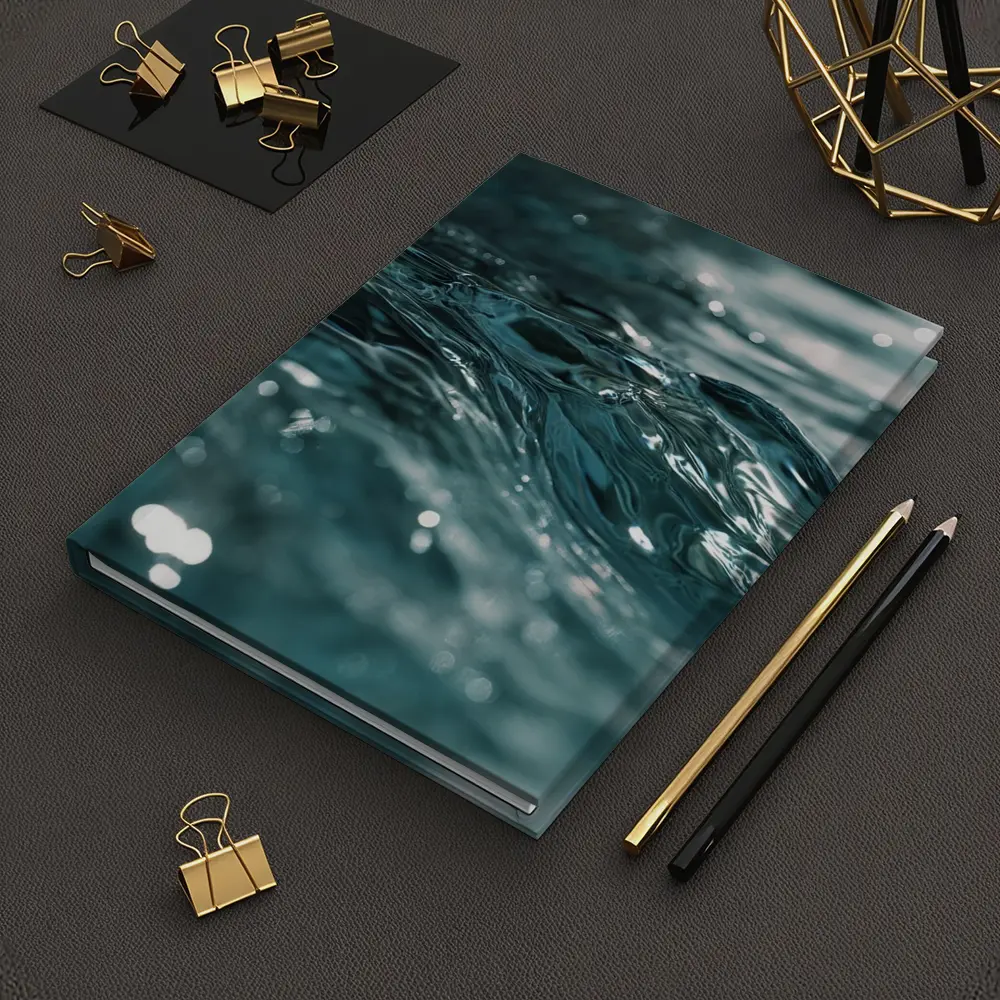 Close Up Teal Ocean Water Surface Ripples – Notebooks