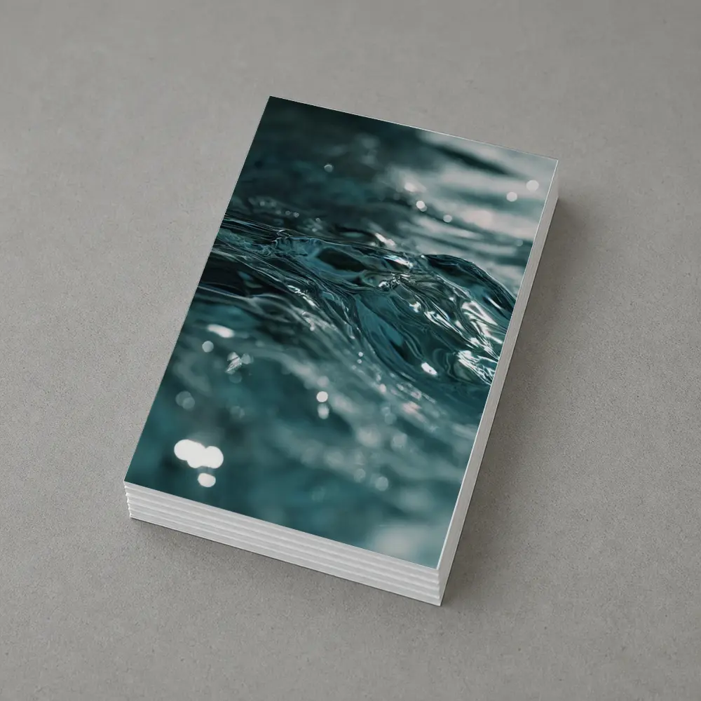 Close Up Teal Ocean Water Surface Ripples – Postcards