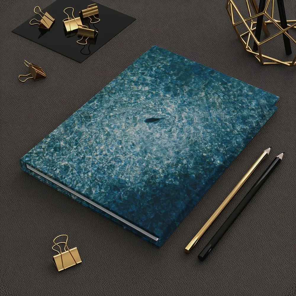 Lone Shark Aerial View Blue Ocean – Notebooks