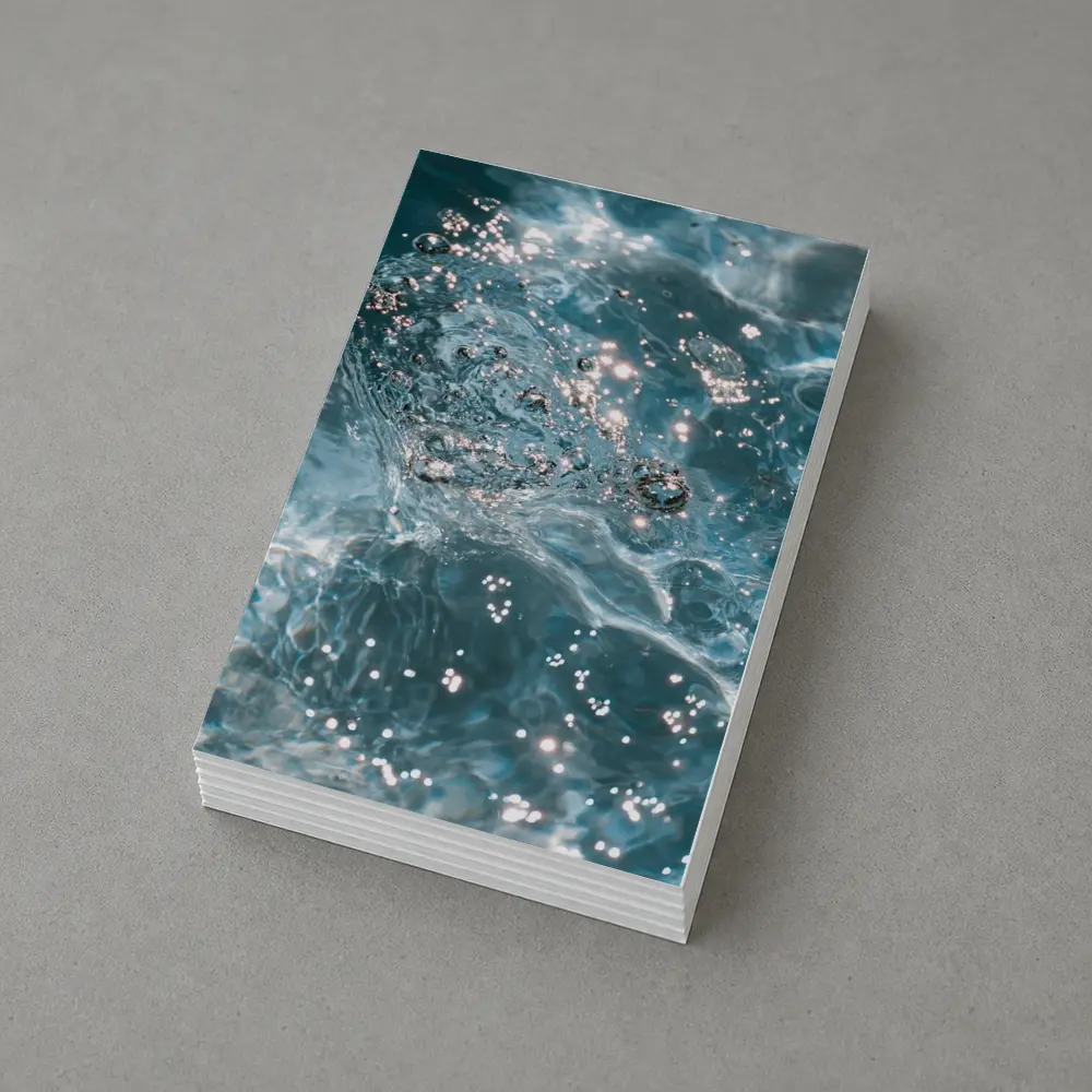 Clear Blue Water Surface with Sparkling Light – Postcards
