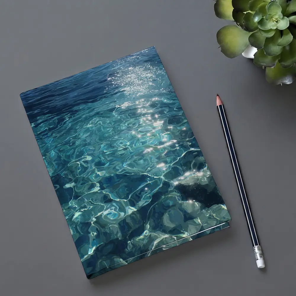 Clear Turquoise Ocean Water Sunlight Reflections – Notebooks
