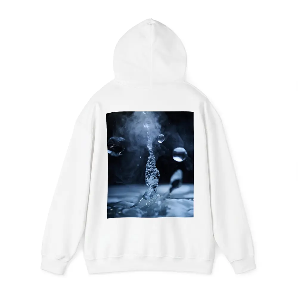 Water Drop Splash Dark Blue Abstract – Hoodies