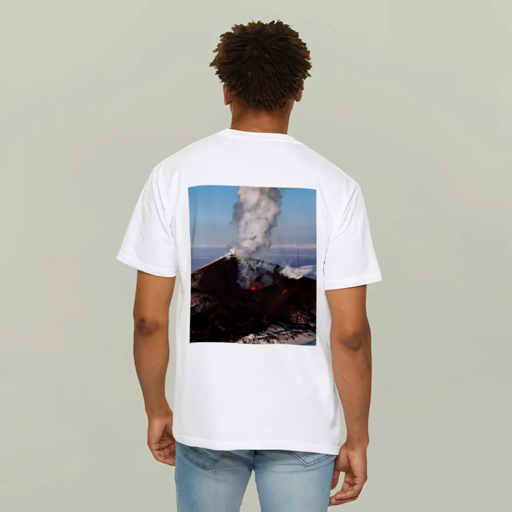 Active Volcano Eruption Lava Smoke Iceland – T-Shirts