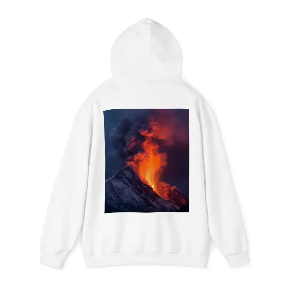 Erupting Volcano Lava Glowing Dark Sky – Hoodies
