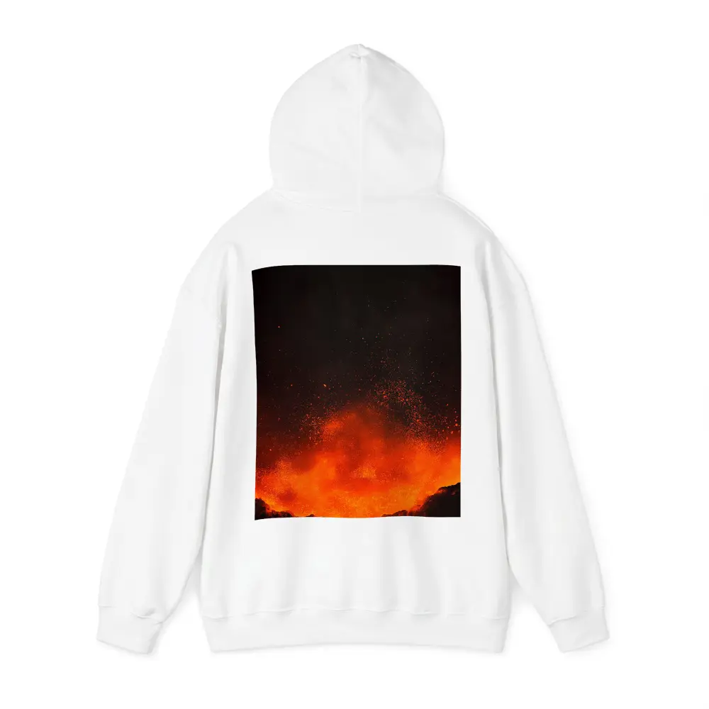 Volcanic Eruption Lava Explosion Dark Night – Hoodies