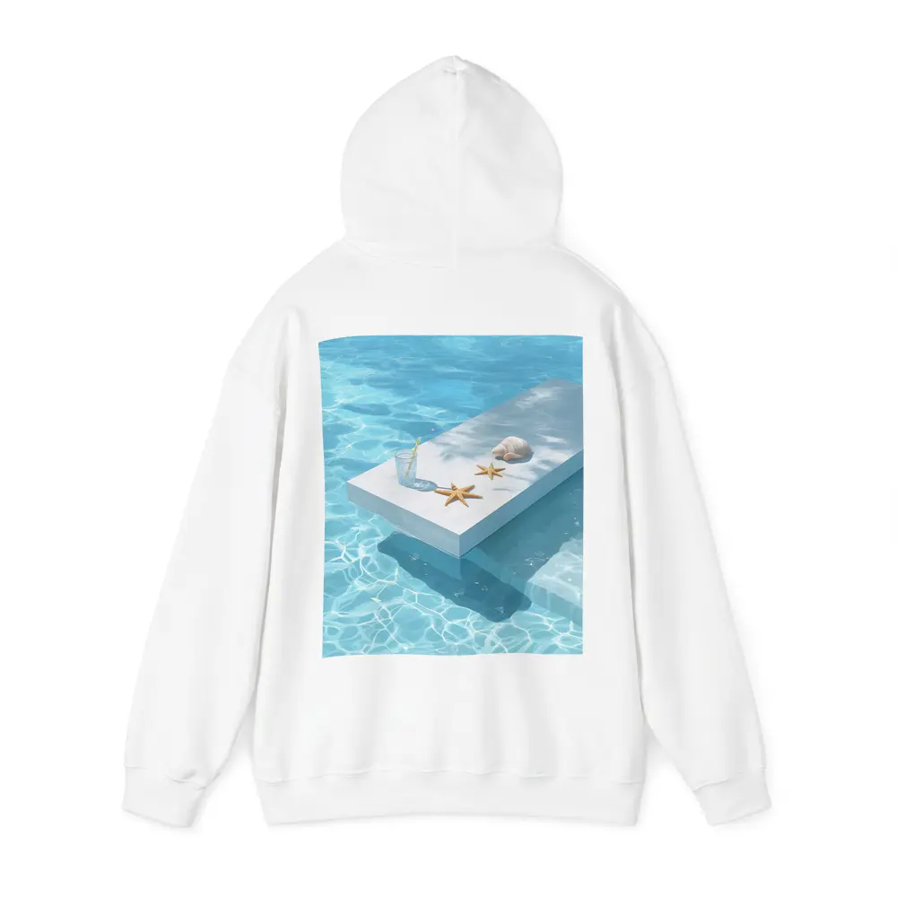 Summer Pool Starfish Seashell Clear Water – Hoodies