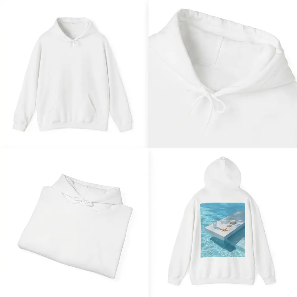 Summer Pool Starfish Seashell Clear Water – Hoodies