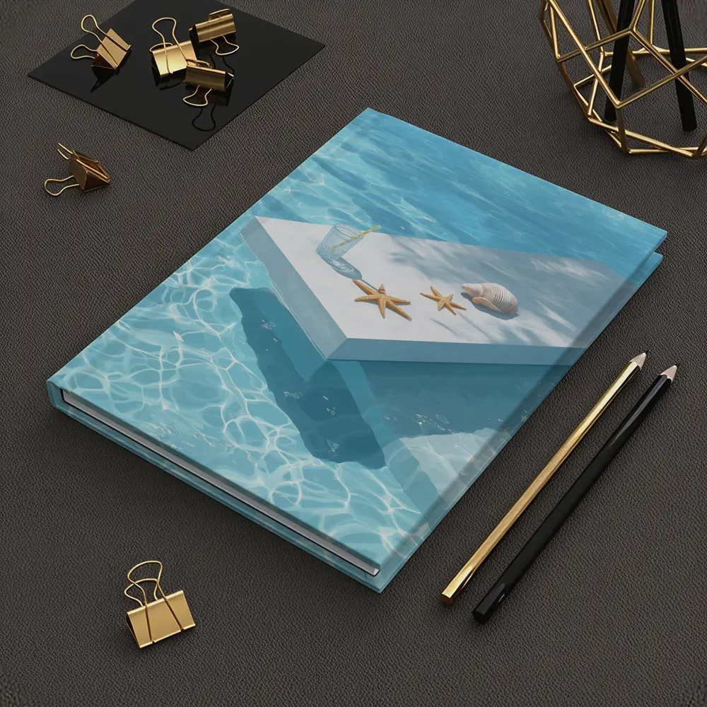 Summer Pool Starfish Seashell Clear Water – Notebooks