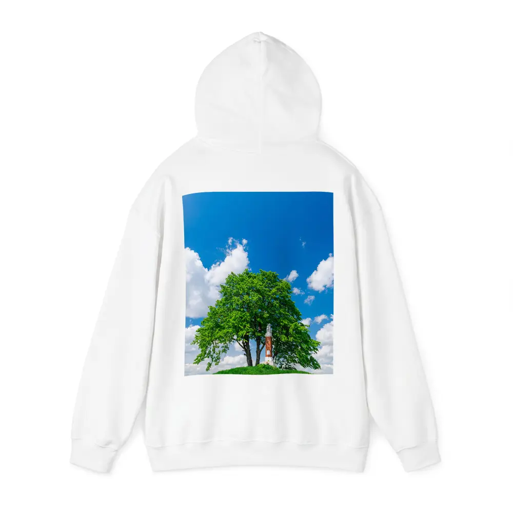 Lone Tree on Hill Blue Sky – Hoodies