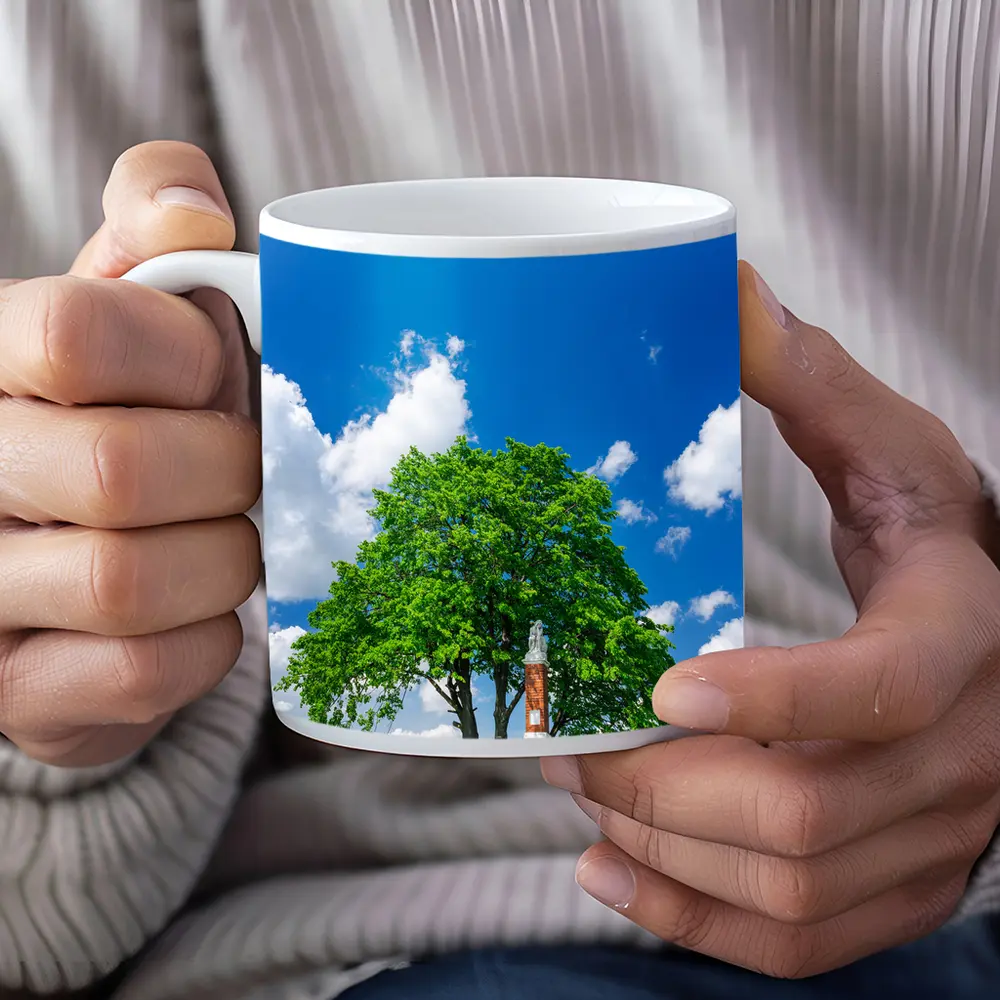 Lone Tree on Hill Blue Sky – Mugs