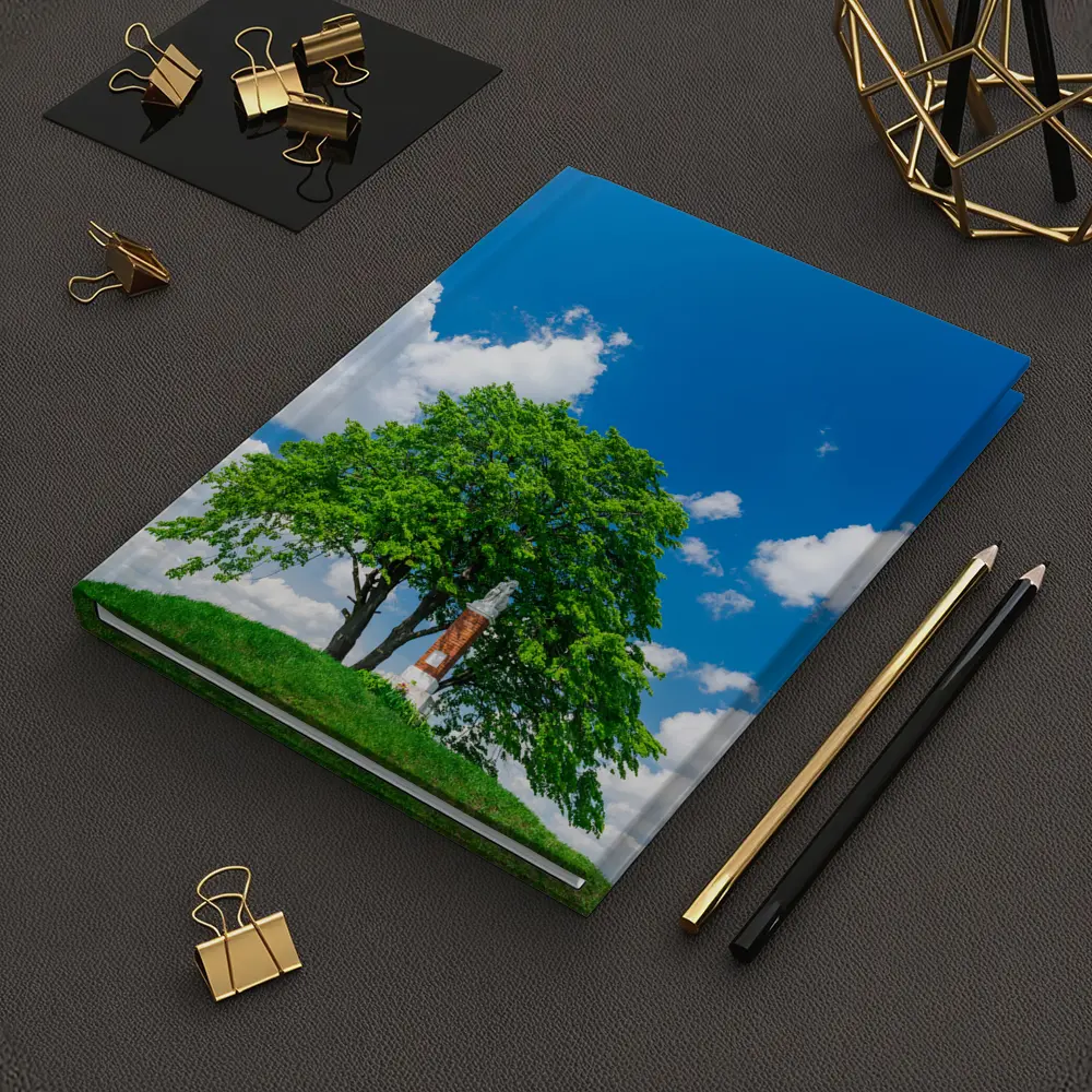 Lone Tree on Hill Blue Sky – Notebooks