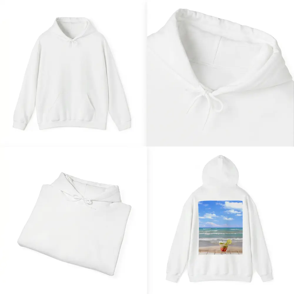 Tropical Cocktail Drink Sandy Beach Ocean – Hoodies