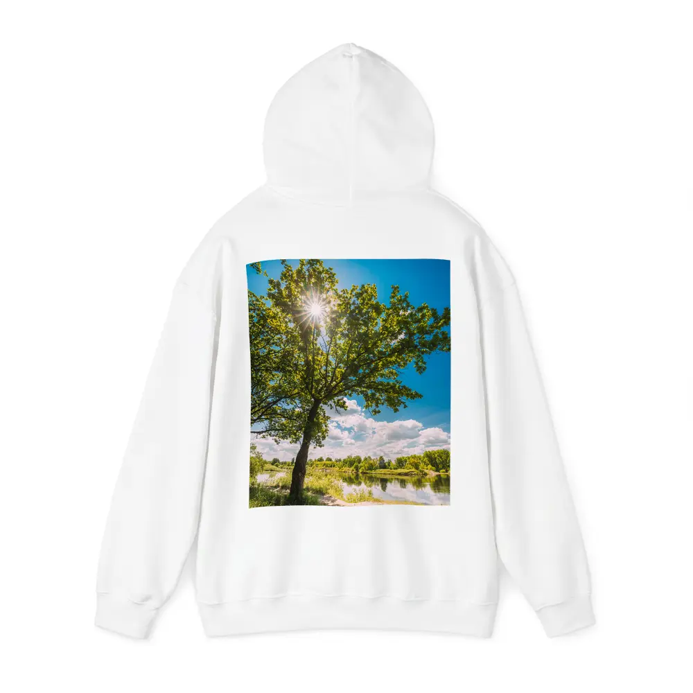 Oak Tree Sun Flare River Summer – Hoodies