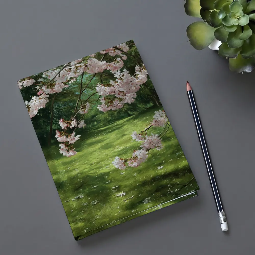 Cherry Blossom Tree Green Park Spring – Notebooks