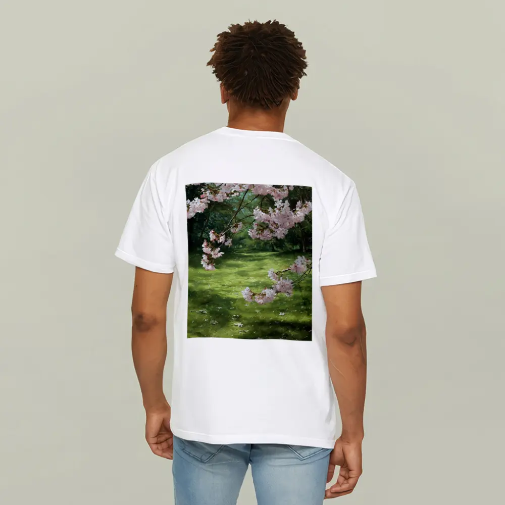 Cherry Blossom Tree Green Park Spring – T-Shirts