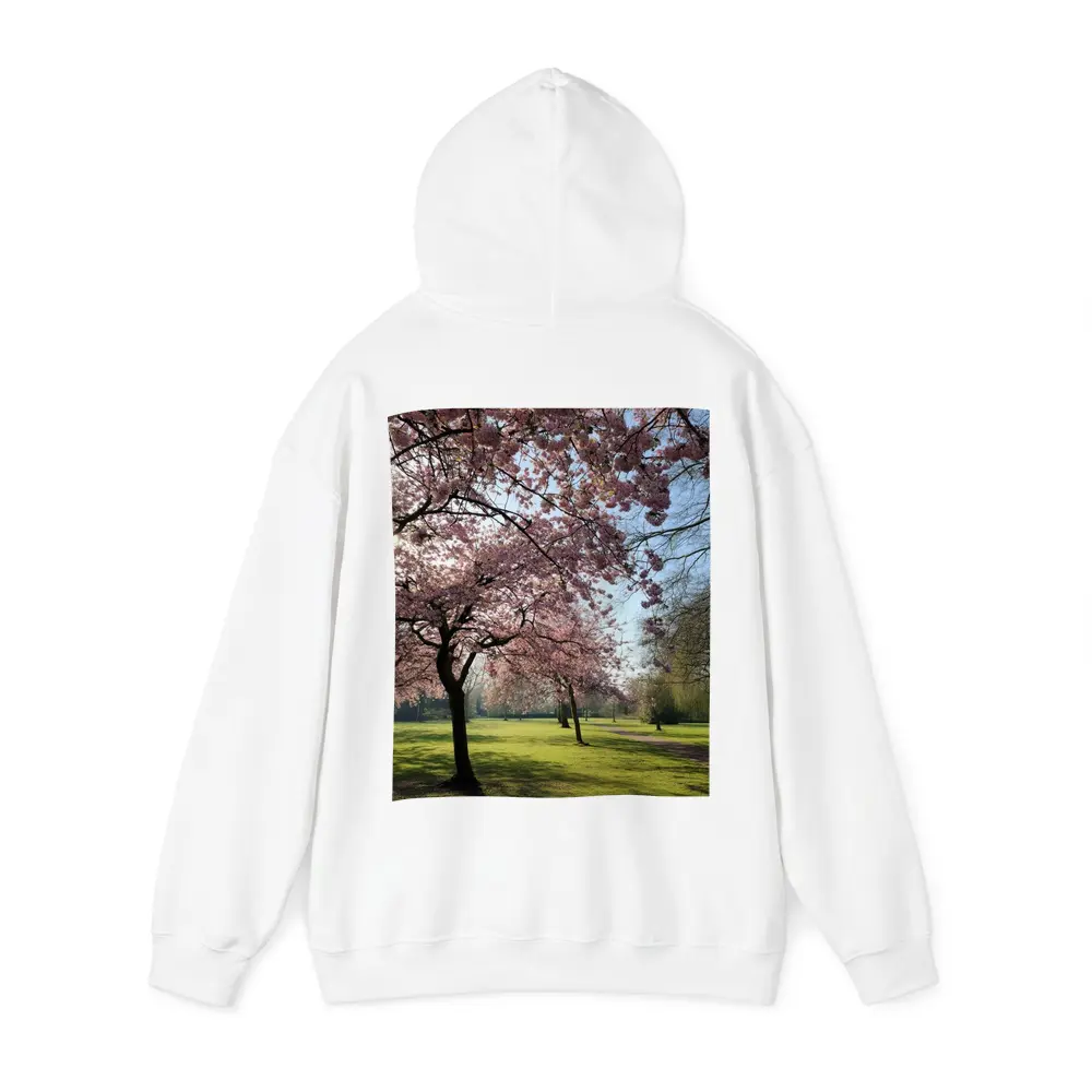 Cherry Blossom Trees in Sunny Park – Hoodies