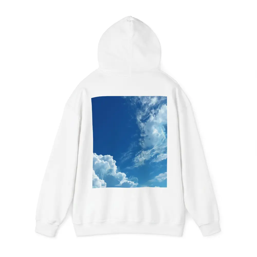 Blue Sky White Clouds Aerial View – Hoodies