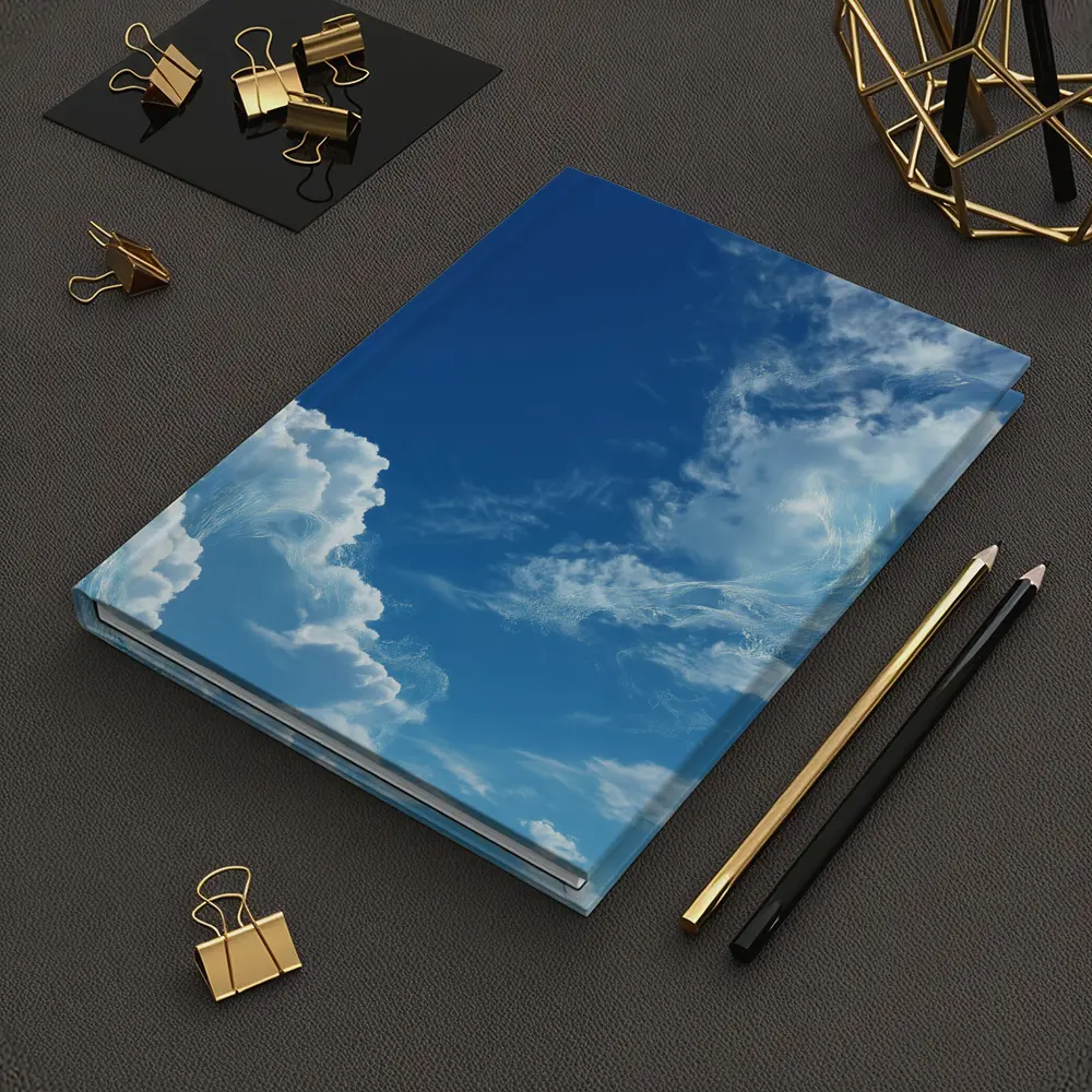 Blue Sky White Clouds Aerial View – Notebooks