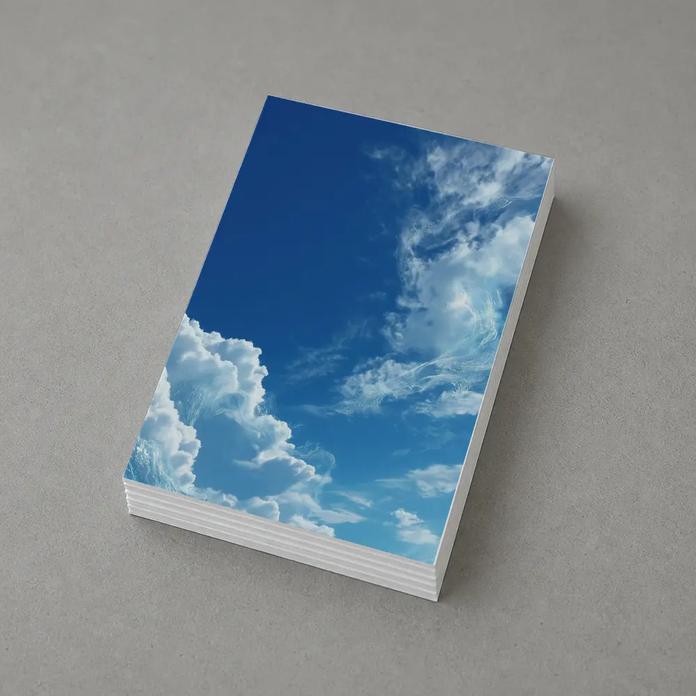 Blue Sky White Clouds Aerial View – Postcards
