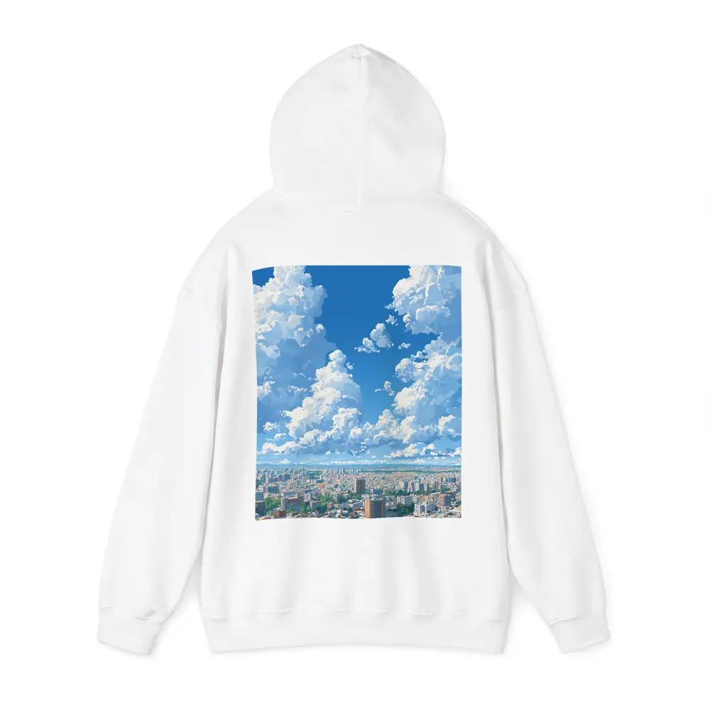 Anime City Skyline Blue Summer Sky – Hoodies