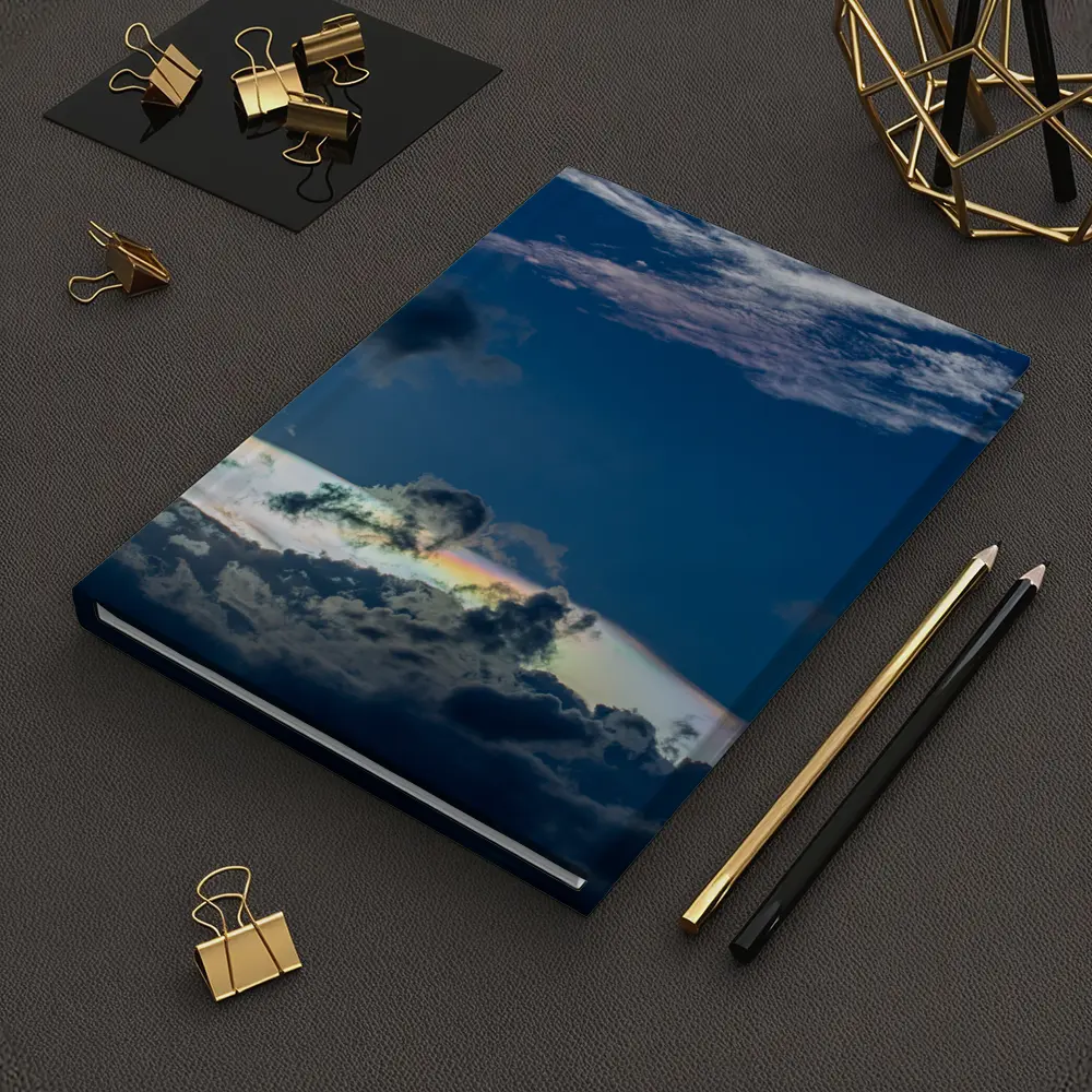 Iridescent Clouds Deep Blue Sky Photography – Notebooks