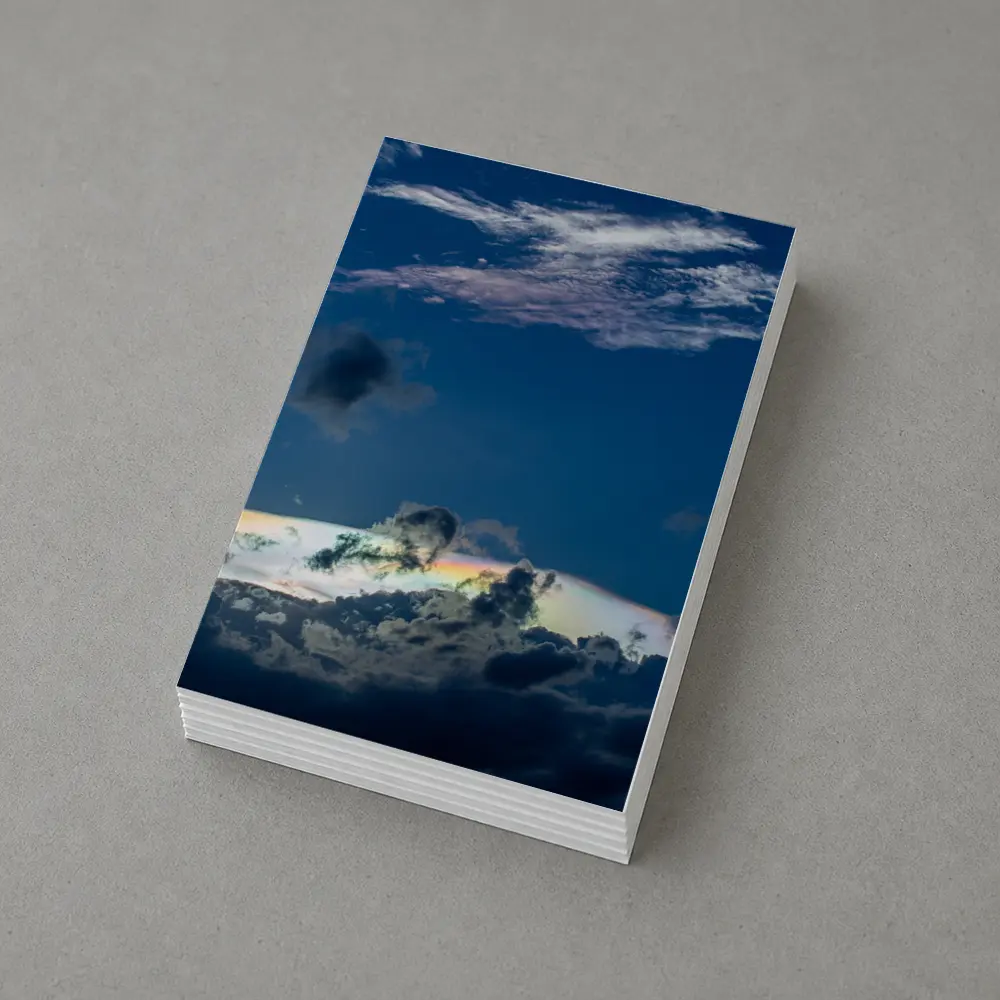 Iridescent Clouds Deep Blue Sky Photography – Postcards