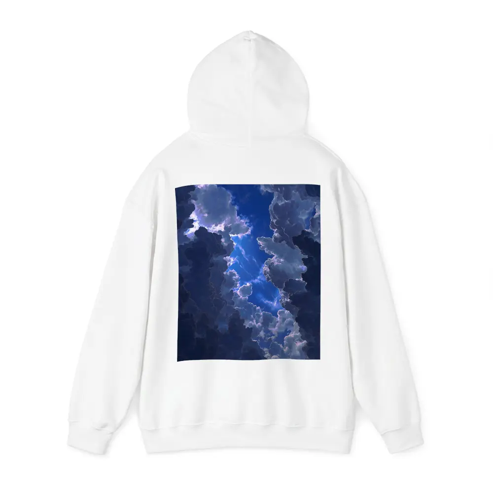 Dark Blue Storm Clouds Breaking Open Sky – Hoodies